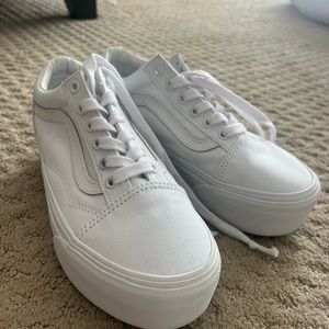 Platform White Vans